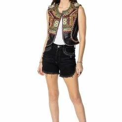 Double D Ranch - Folk Foray Collection Vests Festival Of Colors Vest