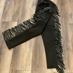 The Sparkling Spur Leather Fringe Pant TIFFIANY'S CLOSET
