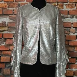 Alberto Makali Ruffle Embellished Jacket TIFFIANY'S CLOSET