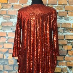 The Sparkling Spur Red Sequin Top TIFFIANY'S CLOSET