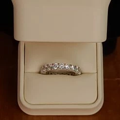 The Sparkling Spur CZ Diamond Band
