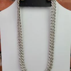 The Sparkling Spur 22" Cuban Link CZ Diamond Necklace