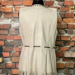 Double D Ranch Wear Soft Leather Vest With Fringe TIFFIANY'S CLOSET