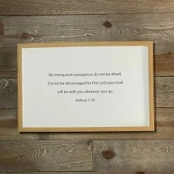 The Sparkling Spur Be Strong And Courageous Picture Gifts/Grace