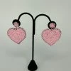 The Sparkling Spur Beaded Heart Earrings Jewelry