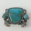 Silver Creations From The Southwest By Gundi Jewelry Turquoise & Red Coral Cuff