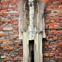 A. Tsagas Long Leather Vest With Lynx Fur TIFFIANY'S CLOSET