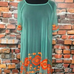 The Sparkling Spur TIFFIANY'S CLOSET Sheer Cover-Up With Embroidery