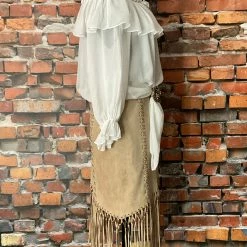 Tasha Polizzi Skirt With Long Fringe