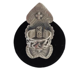 Best Pirce 𧨠Kathy Sands Jewelry 3 Tier Arrow Ring W/Nickels & Turquoise Stone π 7 Kathy Sands Jewelry 3 Tier Arrow Ring W/Nickels & Turquoise Stone