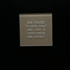 The Sparkling Spur She Talked To God Glass Magnet