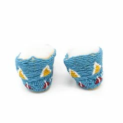The Sparkling Spur Lakota Style Fully Beaded Baby Moccasins