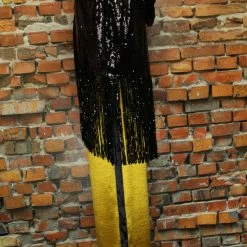 The Sparkling Spur Gold Pants With Black Stripe TIFFIANY'S CLOSET