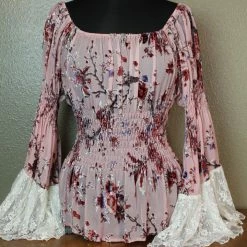 The Sparkling Spur Marrika Nakk Peasant Blouse TIFFIANY'S CLOSET