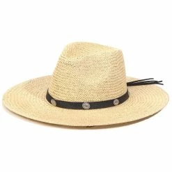 The Sparkling Spur Fashion Straw Fedora Hat With Belt Strap New Arrivals