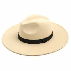 The Sparkling Spur New Arrivals Flat Western Wide Brim Ribbon Hat