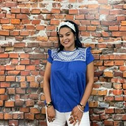 Hot Sale π Double D Ranch Wear - Folk Foray Collection Palomita Top π 15 Double D Ranch Wear - Folk Foray Collection Palomita Top