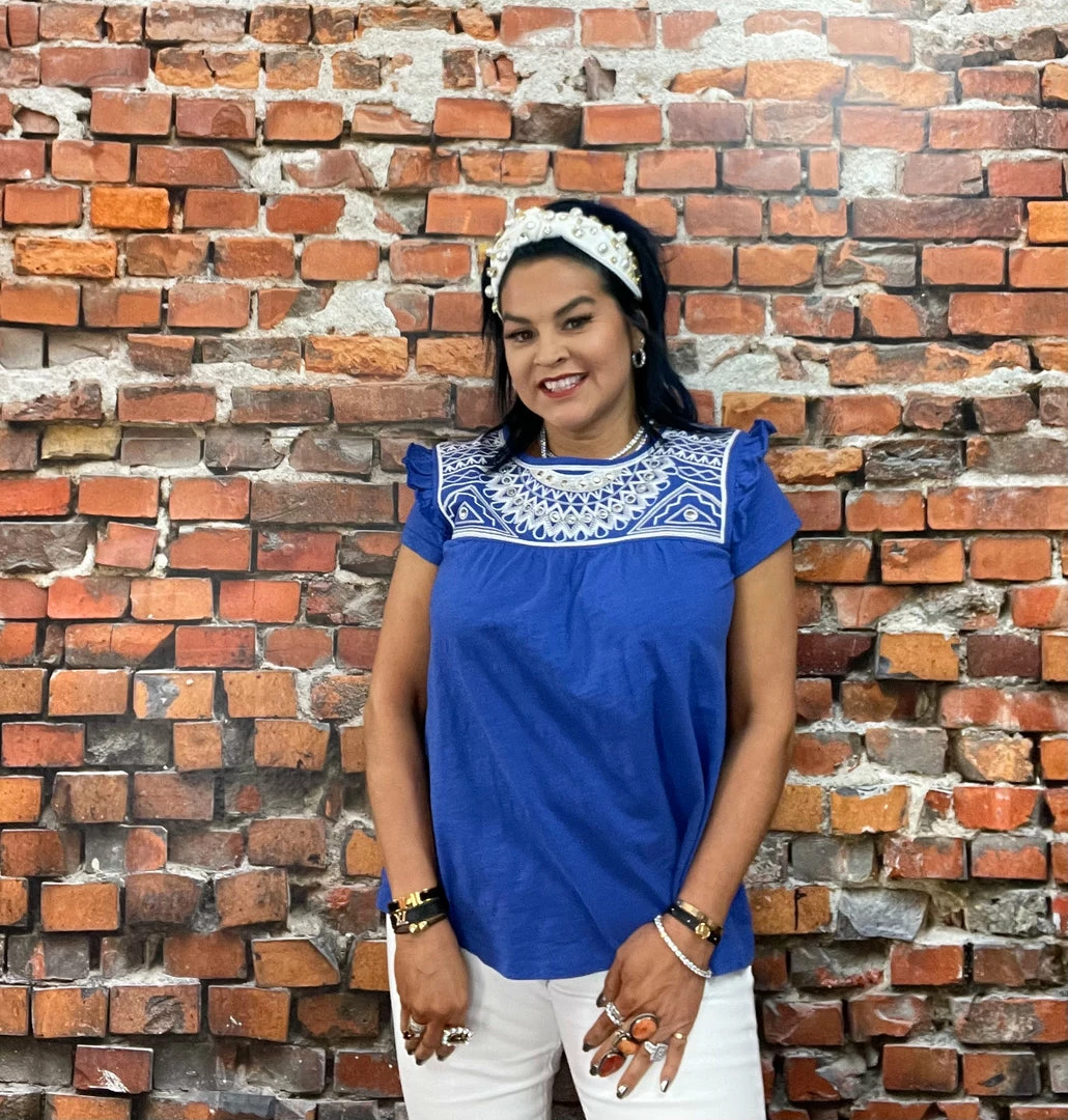 Hot Sale π Double D Ranch Wear - Folk Foray Collection Palomita Top π 8 Double D Ranch Wear - Folk Foray Collection Palomita Top