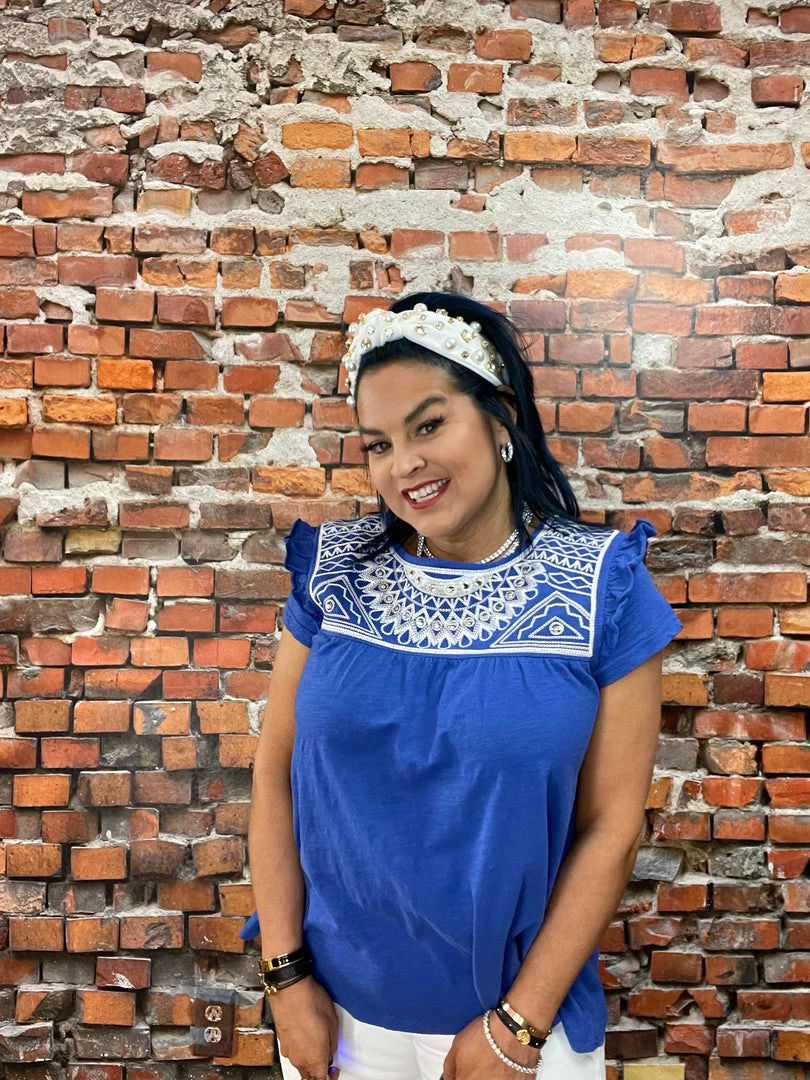 Hot Sale π Double D Ranch Wear - Folk Foray Collection Palomita Top π 5 Double D Ranch Wear - Folk Foray Collection Palomita Top