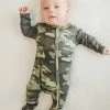 The Sparkling Spur Kids Of A King Camo Zip Footie