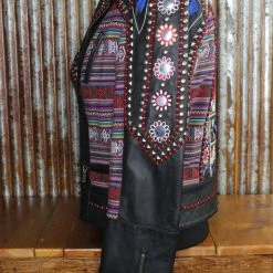 Double D Ranch Wear Flowers & Mirrors Leather Jacket TIFFIANY'S CLOSET