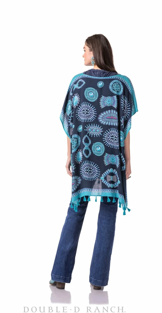 Hot Sale π₯ Double D Ranch - Jewelry Junket Collection Turquoise World Poncho Ponchos & Dusters π 4 Double D Ranch - Jewelry Junket Collection Turquoise World Poncho Ponchos & Dusters