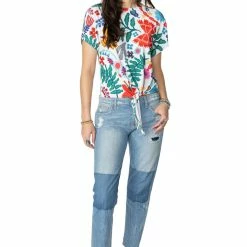 Double D Ranch Wear - Folk Foray Collection Tops Nina Tie Top