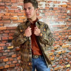 Pendleton Jacquard CPO Wool Shirt Jacket