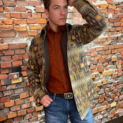 Pendleton Jacquard CPO Wool Shirt Jacket