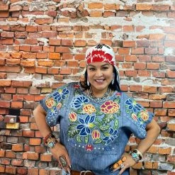 Double D Ranch Wear - Folk Foray Collection Tops Ynez Poncho