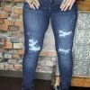 Judy Blue Bottoms Mid-Rise Destroyed Skinny Jeans