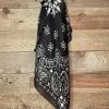 A Rare Bird Black Bandana Print Scarf Hats/Headbands/Scarves/Gloves