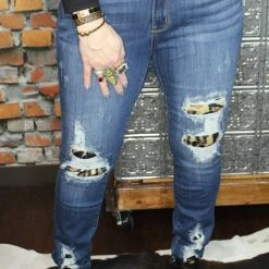 Judy Blue High Waist Skinny Leopard Jeans