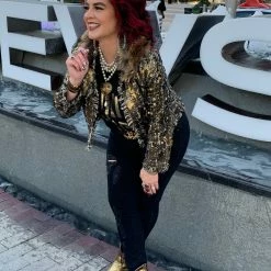 The Sparkling Spur Jackets Tweed And Sequin Jacket