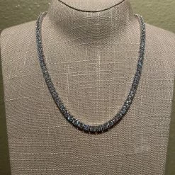 The Sparkling Spur New Arrivals 18" Silver Tennis Necklace