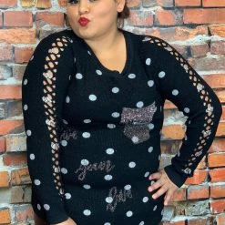 The Sparkling Spur Live Your Love Sweater Tops