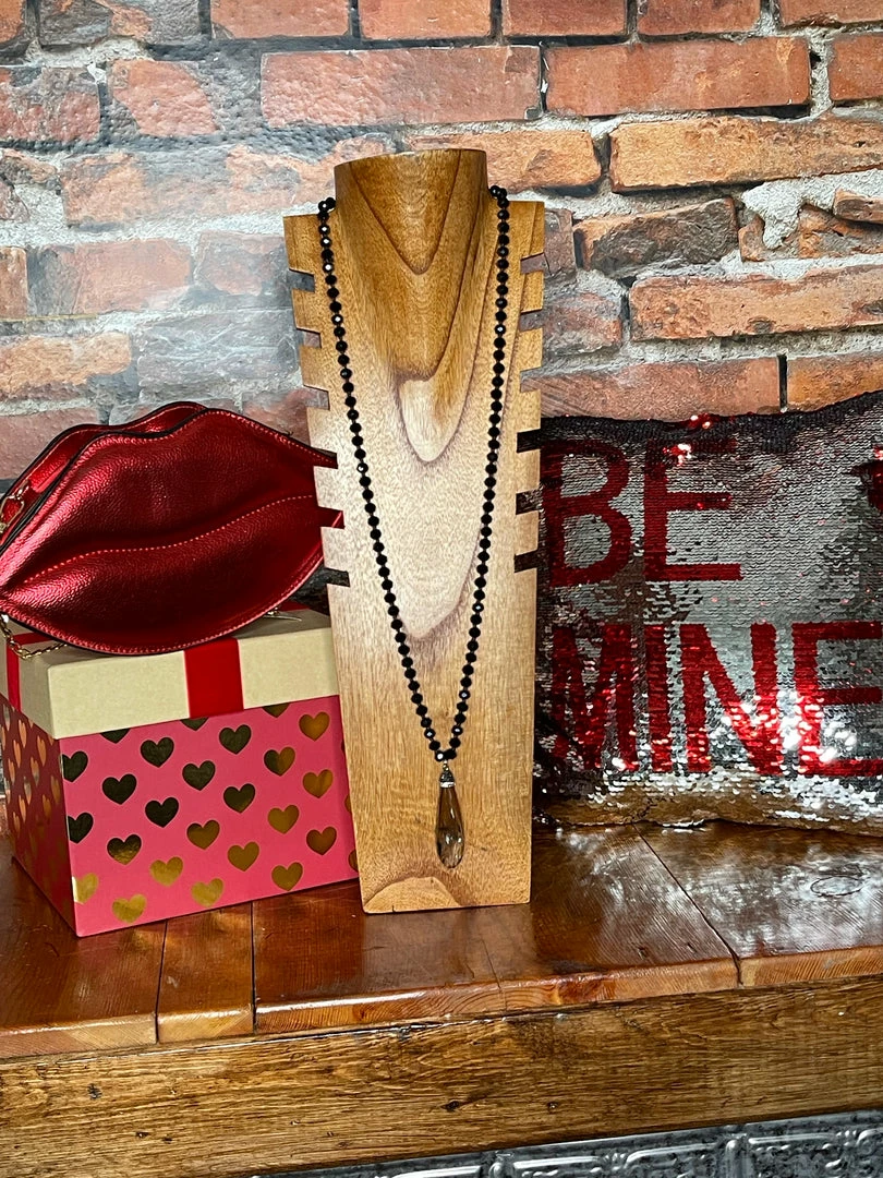 Coupon π The Sparkling Spur Jewelry Smoke Crystal Drop W/Black Cut Beads 𧨠3 The Sparkling Spur Jewelry Smoke Crystal Drop W/Black Cut Beads