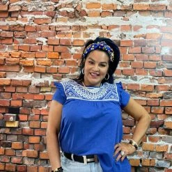 Hot Sale π Double D Ranch Wear - Folk Foray Collection Palomita Top π 13 Double D Ranch Wear - Folk Foray Collection Palomita Top