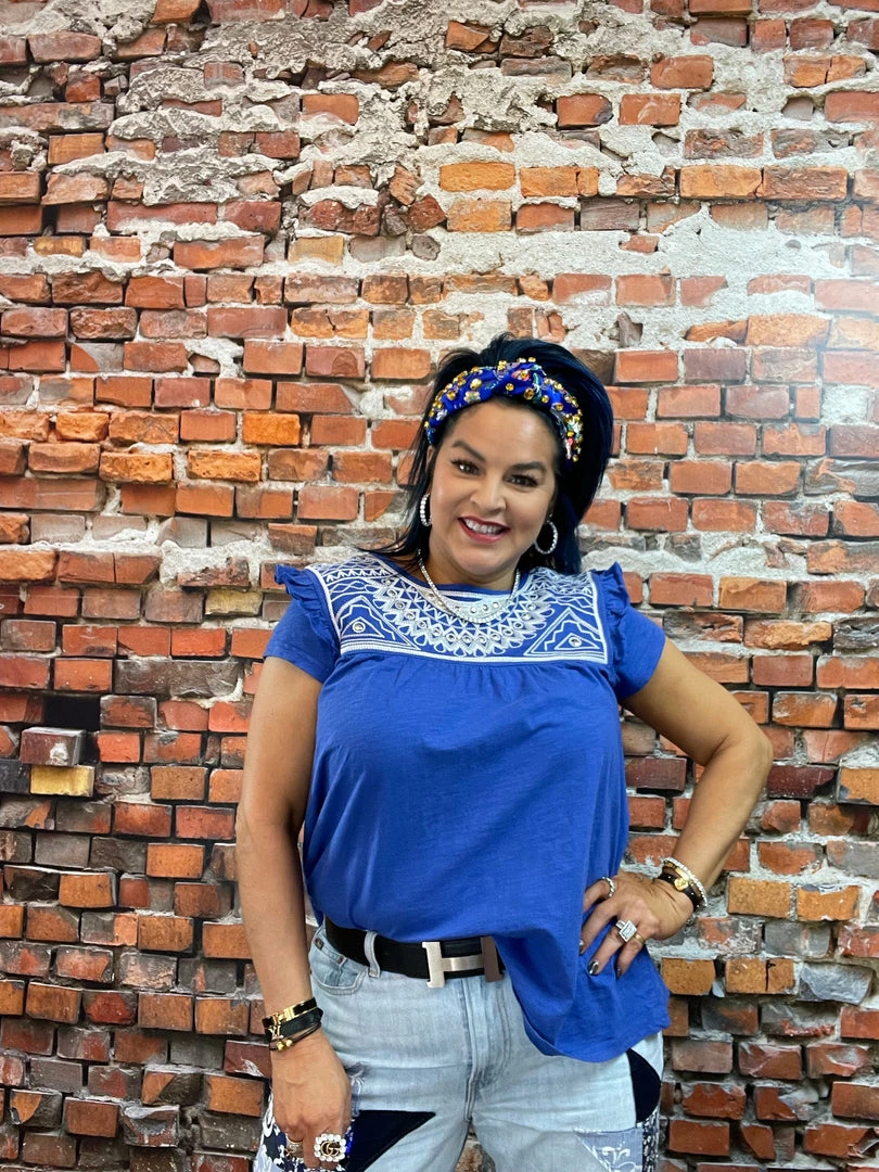 Hot Sale π Double D Ranch Wear - Folk Foray Collection Palomita Top π 6 Double D Ranch Wear - Folk Foray Collection Palomita Top