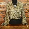 Double D Ranch Wear TIFFIANY'S CLOSET Snakeskin Leather Jacket