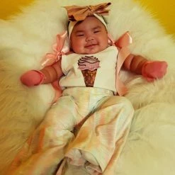 The Sparkling Spur Kids Of A King Ice Cream Cone Onesie