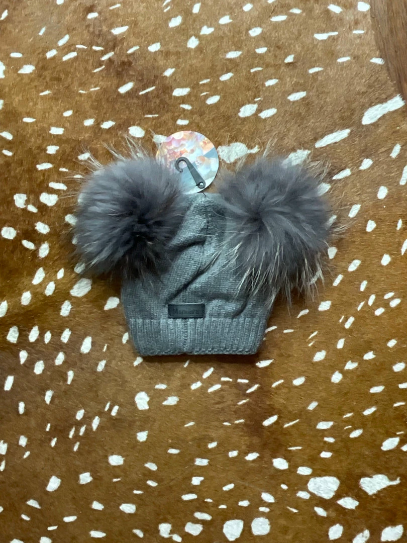 Outlet β Maniere Double Raccoon Fur Baby Pom Beanie π₯ 4 Maniere Double Raccoon Fur Baby Pom Beanie