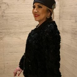 Tasha Polizzi Jackets Rosette & Leopard Jacket