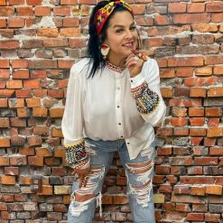 Double D Ranch Wear - Folk Foray Collection Tops Haithi Top