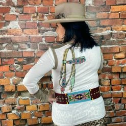 Double D Ranch Wear - Wild Horses Collection Tops Pulling Leather Top