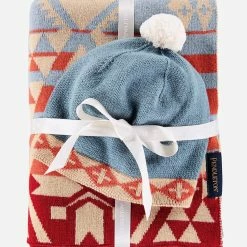 Pendleton Knit Baby Blanket With Beanie Home Goods