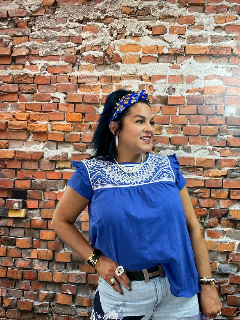 Hot Sale π Double D Ranch Wear - Folk Foray Collection Palomita Top π 7 Double D Ranch Wear - Folk Foray Collection Palomita Top