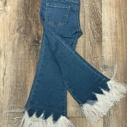 The Sparkling Spur Flare Jeans With Tulle Hem Kids Of A King