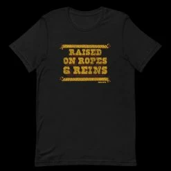 Rodeo Hippie Tops RAISED ON ROPES AND REINS TEE