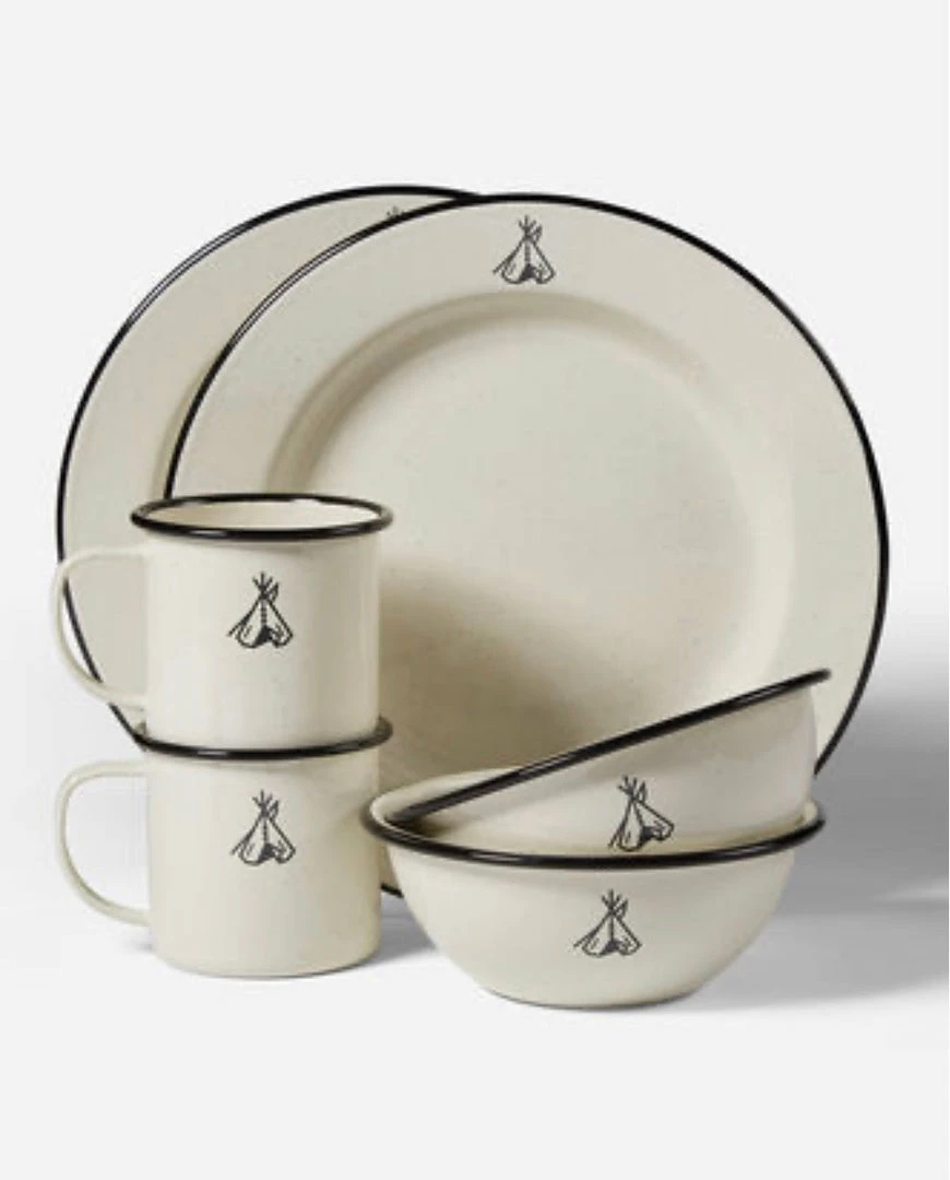 Budget ✔️ Pendleton Camp Enamelware Dishes Home Goods ⌛ 4 Pendleton Camp Enamelware Dishes Home Goods